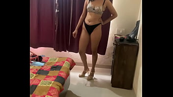 Niyati walking the ramp in leopard polka dots