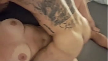 Crazynaturalmom milf gives him anal massage to prepare his ass while she gets fucked hard big natural tits homemade amateur