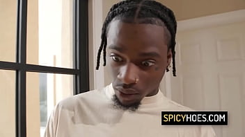 Blonde babe gets her pussy hammared by a bbc