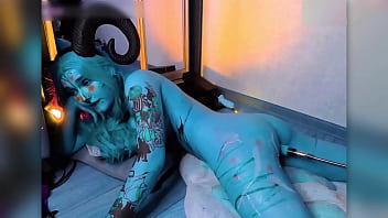 Demoness moans from hell's anal into tight ass squirt