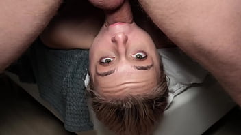 Fucks a young blonde with beautiful eyes in different poses