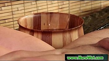 Horny masseuse gives nuru massage to horny client 06