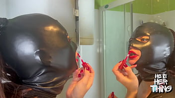 Enema mistress prepares for anal date