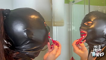 Enema mistress prepares for anal date