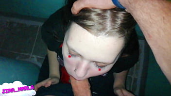 Blowjob in the next doorway where the ex lives