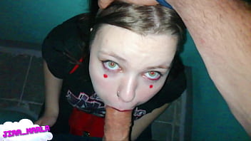 Blowjob in the next doorway where the ex lives