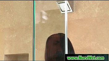 Hot japanese gives wet nuru massage 01