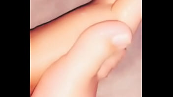 Ejaculation on feet