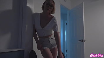 Athena’s tiny pussy milks a load that brian pumps in balls deep