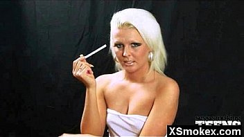 Marvelous smoking fetish woman hardcore sex