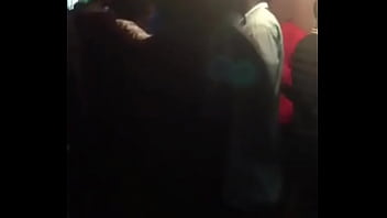 Horny les kiss at the street