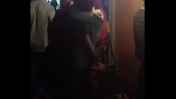 Horny les kiss at the street