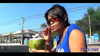 Ambitious brunette bombshell fucked by man