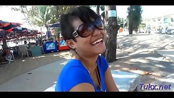 Ambitious brunette bombshell fucked by man