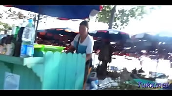 Ambitious brunette bombshell fucked by man