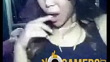 Teen show in front webcam