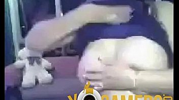 Teen show in front webcam