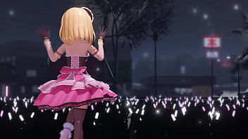 Blonde girl naked dance fansa mmd by ichigoichien