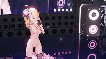 Blonde girl naked dance fansa mmd by ichigoichien