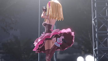 Blonde girl naked dance fansa mmd by ichigoichien