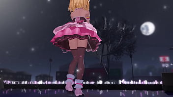 Blonde girl naked dance fansa mmd by ichigoichien