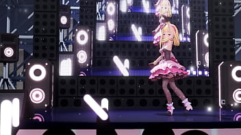 Blonde girl naked dance fansa mmd by ichigoichien