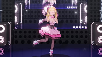 Blonde girl naked dance fansa mmd by ichigoichien