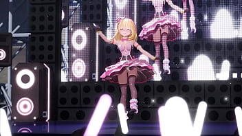 Blonde girl naked dance fansa mmd by ichigoichien