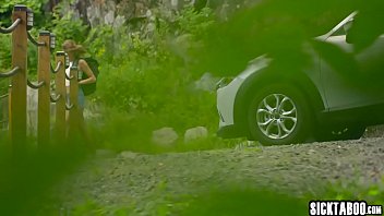 Hot babe swallowed guys cock