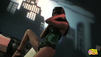 Hottie joins up with another sexy lesbian chick to play with each other