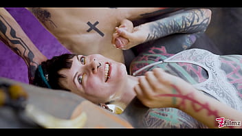 Rough backdoor wrecking for tattooed girl—dp action and messy atm