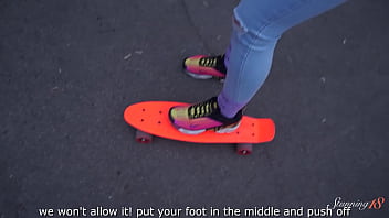 Teen vixen alexa mills rides alexxx's raw donger to get into the gang