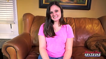 Brunette hottie sarah james gives a bj and gets drilled