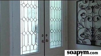 Masseuse shows her amazing body in a hot soapy massage 27