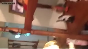 Sexy tanned ass blonde milf caught on cam