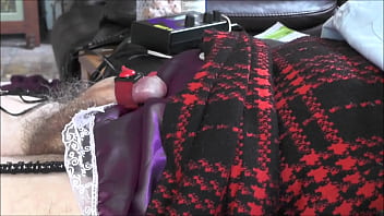 Hands free cum using electro tool Hands free cum using electro tool