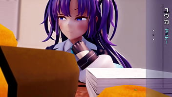 When i was working at the kotatsu yuuka gave me her freshly removed panties