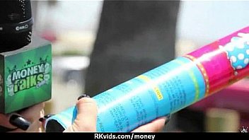 Sexy teen nails her butt on hard dick for cash 29