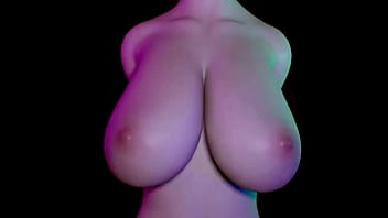 Huge boobs moaning 3d