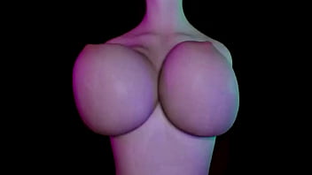 Huge boobs moaning 3d