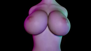 Huge boobs moaning 3d