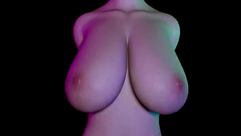 Huge boobs moaning 3d