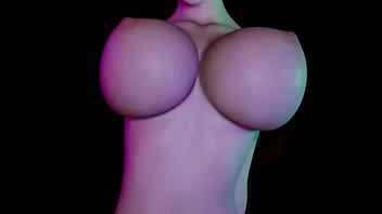Huge boobs moaning 3d