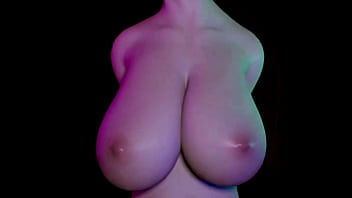 Huge boobs moaning 3d
