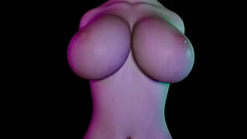 Huge boobs moaning 3d