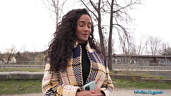 This big boobs big booty brazilian i met was not shy public agent