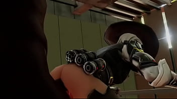 Overwatch ashe gets ass fucked