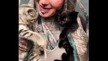 More kittens chilling with me how many kittens are too many #kittens #chillvibes #catlove #psylandbodysuit #inked