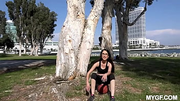 Female basketball girlfriend gets fucked silly