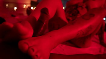 Wax play with superhot phat ass inked girl and bbc